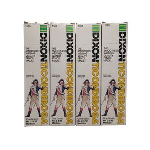 Vintage Dixon Ticonderoga Pencils 1388 Medium Lot Of 47 New